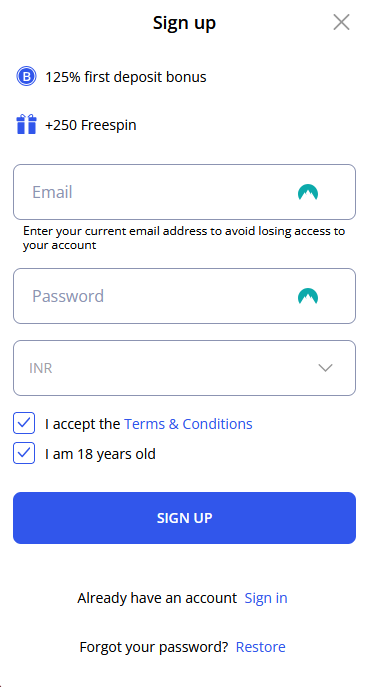 glory sign up form